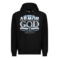 Black armor of god bible verse scripture Premium Hoodie - linhVisuals