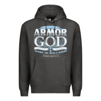 Charcoal Heather armor of god bible verse scripture Premium Hoodie - linhVisuals