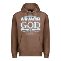 Chestnut armor of god bible verse scripture Premium Hoodie - linhVisuals