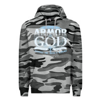 Slate Camo armor of god bible verse scripture Premium Hoodie - linhVisuals