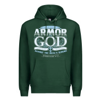Sports Green armor of god bible verse scripture Premium Hoodie - linhVisuals