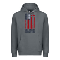 Rock american flag one nation under god Premium Hoodie - linhVisuals