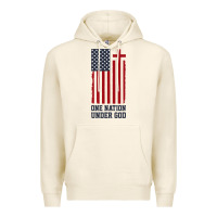 Tofu american flag one nation under god Premium Hoodie - linhVisuals
