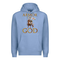 Colony Blue armor of god ephesians bible verse Premium Hoodie - linhVisuals