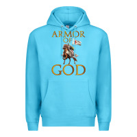 Ocean Blue armor of god ephesians bible verse Premium Hoodie - linhVisuals