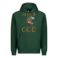 Sports Green armor of god ephesians bible verse Premium Hoodie - linhVisuals
