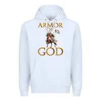 White armor of god ephesians bible verse Premium Hoodie - linhVisuals