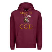 Burgundy armor of god ephesians bible verse Premium Hoodie - linhVisuals