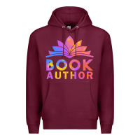 Burgundy book author funny author book writing Premium Hoodie - linhVisuals