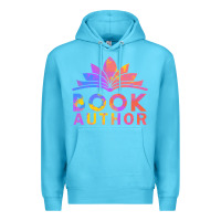 Ocean Blue book author funny author book writing Premium Hoodie - linhVisuals