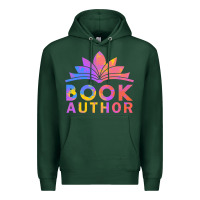 Sports Green book author funny author book writing Premium Hoodie - linhVisuals
