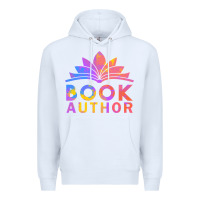 White book author funny author book writing Premium Hoodie - linhVisuals