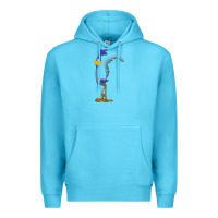 Ocean Blue road runner Premium Hoodie - linhVisuals