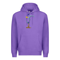 Purple road runner Premium Hoodie - linhVisuals