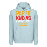 Blue Mist pappy knows everything Premium Hoodie - linhVisuals