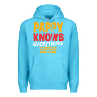 Ocean Blue pappy knows everything Premium Hoodie - linhVisuals