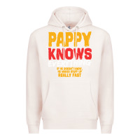 Pale Pink pappy knows everything Premium Hoodie - linhVisuals