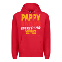 Red pappy knows everything Premium Hoodie - linhVisuals
