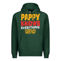 Sports Green pappy knows everything Premium Hoodie - linhVisuals