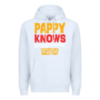 White pappy knows everything Premium Hoodie - linhVisuals