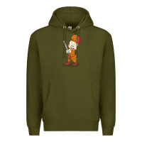 Army Green elmer fudd Premium Hoodie - linhVisuals