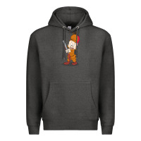 Charcoal Heather elmer fudd Premium Hoodie - linhVisuals