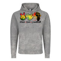 Cloud Rock peace love juneteenth Vintage Hoodie - BarkalooDesign