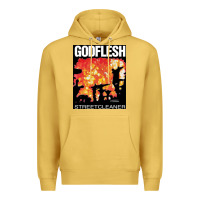 Antique Gold GODFLESH Streetcleaner Premium Hoodie - linhVisuals