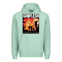 Seafoam GODFLESH Streetcleaner Premium Hoodie - linhVisuals