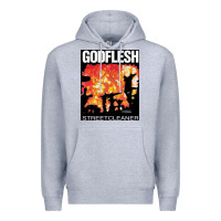 Heather Grey GODFLESH Streetcleaner Premium Hoodie - linhVisuals