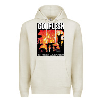 Oatmeal Heather GODFLESH Streetcleaner Premium Hoodie - linhVisuals