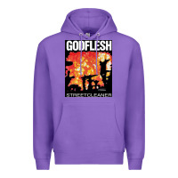 Purple GODFLESH Streetcleaner Premium Hoodie - linhVisuals