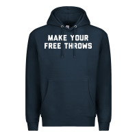 Navy make your free throws Premium Hoodie - linhVisuals