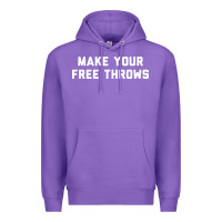 Purple make your free throws Premium Hoodie - linhVisuals