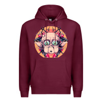 Burgundy mac Premium Hoodie - linhVisuals
