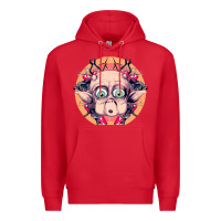 Red mac Premium Hoodie - linhVisuals