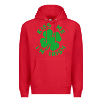 Red kiss me im irish funny saint patrick day womens Premium Hoodie - linhVisuals