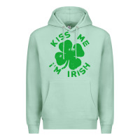 Seafoam kiss me im irish funny saint patrick day womens Premium Hoodie - linhVisuals