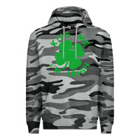 Slate Camo kiss me im irish funny saint patrick day womens Premium Hoodie - linhVisuals