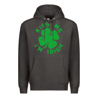 Smoke kiss me im irish funny saint patrick day womens Premium Hoodie - linhVisuals