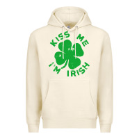 Tofu kiss me im irish funny saint patrick day womens Premium Hoodie - linhVisuals