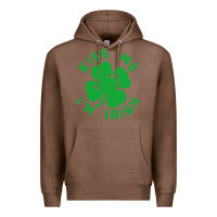 Chestnut kiss me im irish funny saint patrick day womens Premium Hoodie - linhVisuals