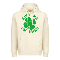 Sandshell kiss me im irish funny saint patrick day womens Premium Hoodie - linhVisuals