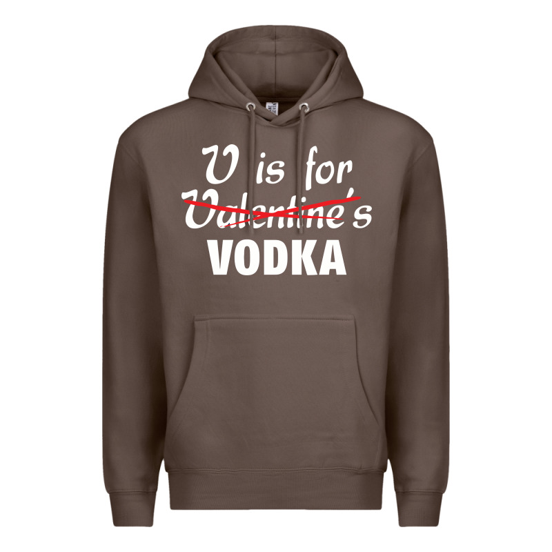 Is For Vodka Valentine's Day Premium Hoodie by linhVisuals | Teevron
