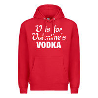 Red is for vodka valentine's day Premium Hoodie - linhVisuals