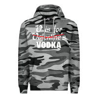 Slate Camo is for vodka valentine's day Premium Hoodie - linhVisuals