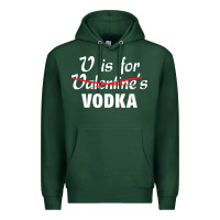 Sports Green is for vodka valentine's day Premium Hoodie - linhVisuals