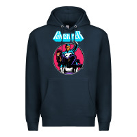 Navy superhero punish her Premium Hoodie - linhVisuals
