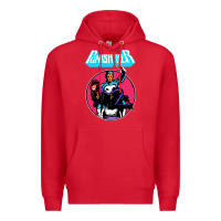Red superhero punish her Premium Hoodie - linhVisuals