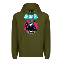 Army Green superhero punish her Premium Hoodie - linhVisuals